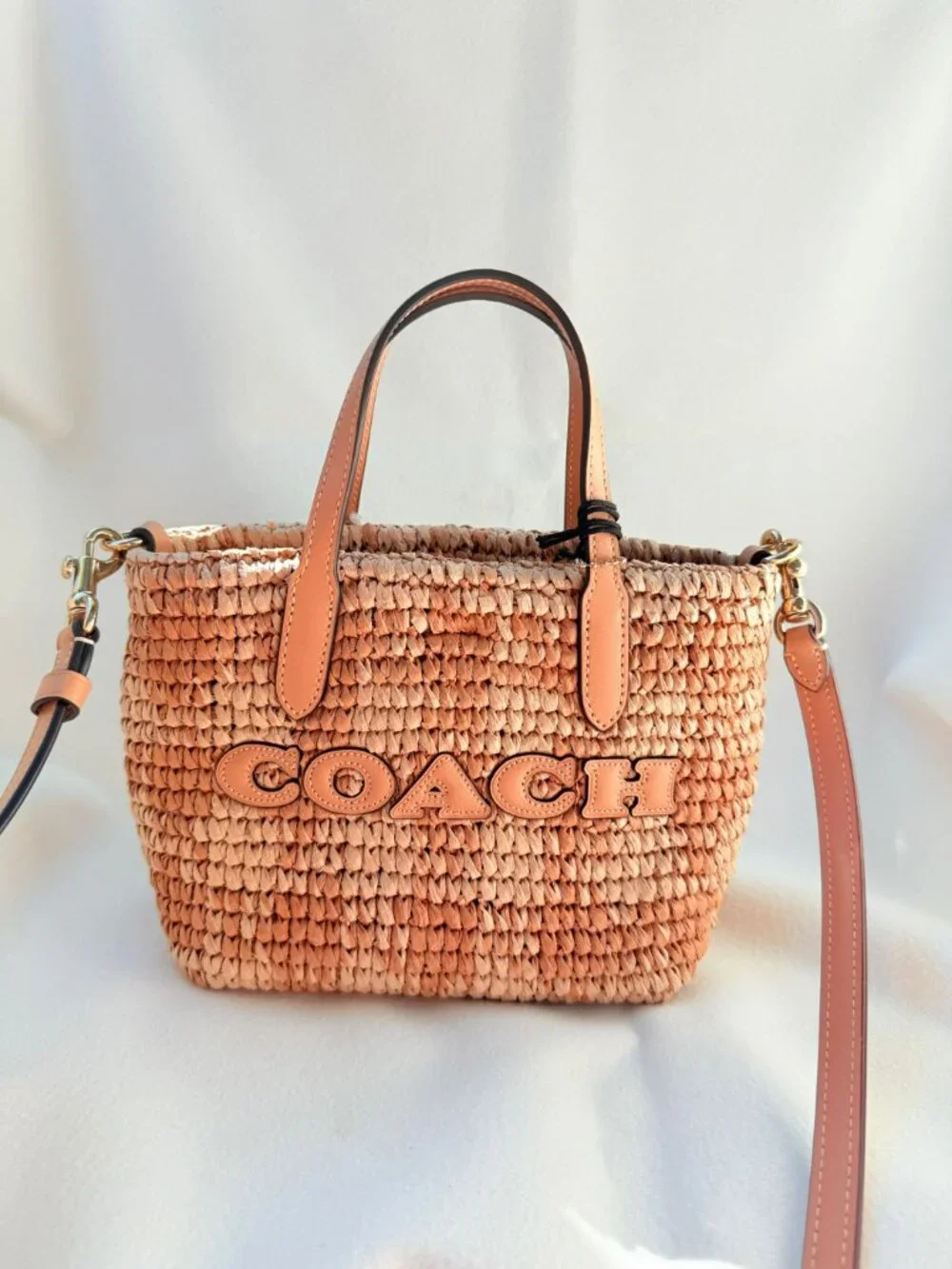 coach City Mini Tote Bag With Gingham Print ceu31